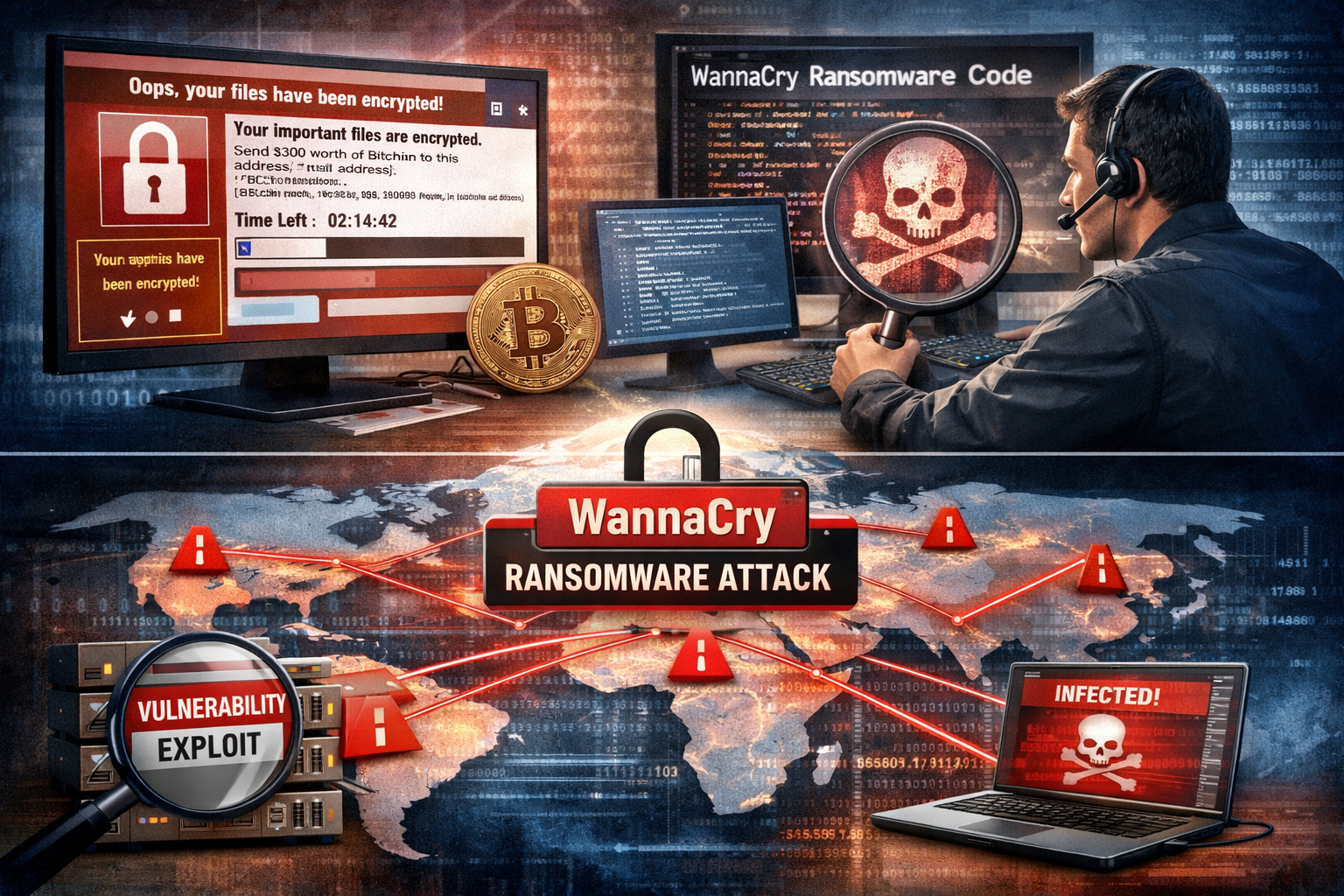 WannaCry Ransomware Attack Case Study: Digital Forensics Analysis